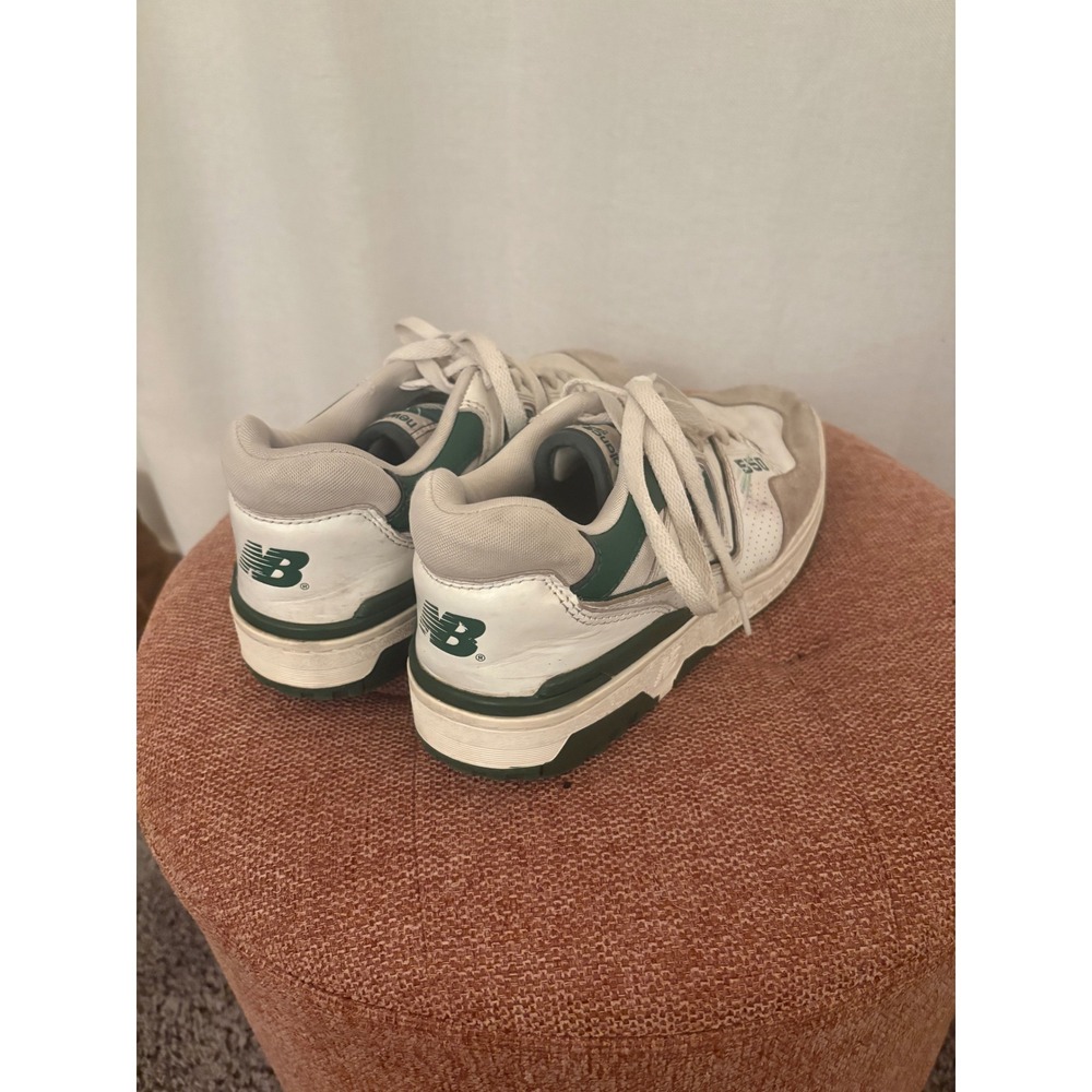 New Balance 550 Mens White Green Sneakers BB550WT1 Low Top Shoes Size 10 - Picture 3 of 6